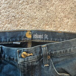 Carhartt fleece lined jeans.